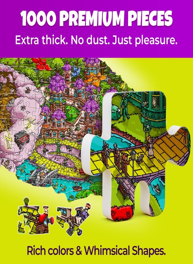 QUOKKA 1000 Piece Jigsaw Puzzle for Adults Emerald Kingdom – Puzzles for Adults 1000 Pieces Premium Box Packaging - Extra Fun Hidden Secrets & Audio Story – Perfect Relaxation Creativity Gift - Image 5