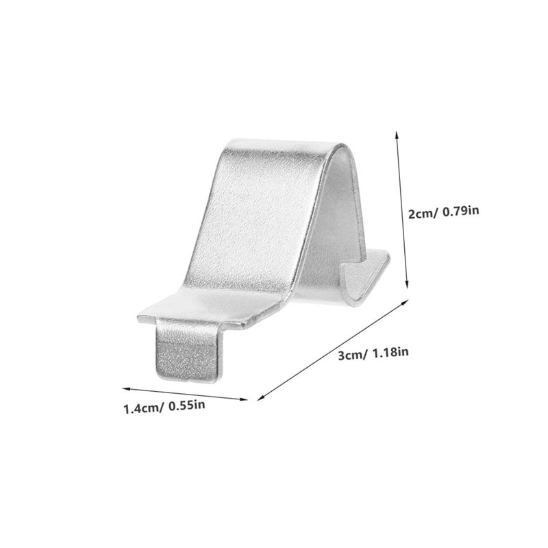 Heavy Duty Shelf Clips 3cm x 2cm x 1.4cm for Cabinet Bookcase Shelving Support Hardware - Image 3