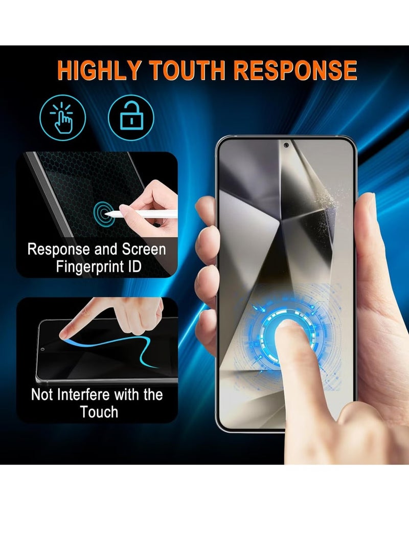 ELTRAZONE Full Screen Privacy Screen Protector for Samsung Galaxy S24 Plus – 2-Pack Tempered Glass, Anti-Spy, 9H Hardness, Includes 2 Camera Lens Protectors, Scratch-Resistant, Bubble-Free Privacy Protection - Image 4