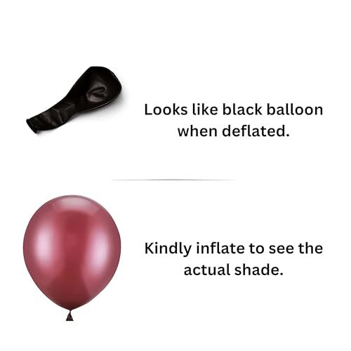 TOYXE Burgundy Pink Balloons birthday decoration kit combo, birthday balloons for decoration, birthday decoration for girls, Wedding Party Decorations Supplies Set of 93 - Image 5