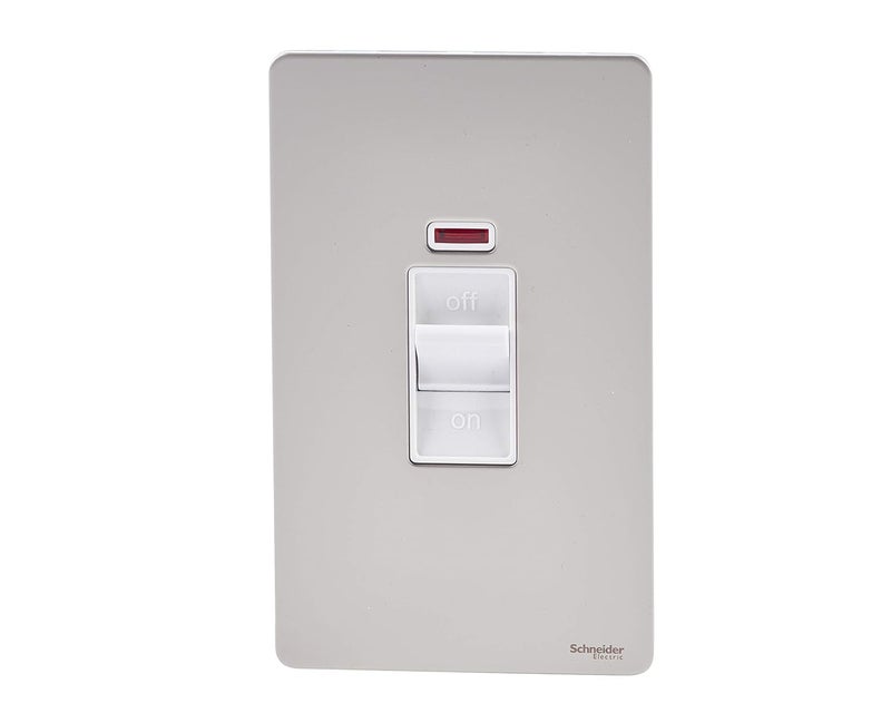 Schneider Electric Ultimate 2-Pole Switch - Pearl Nickel - Image 1