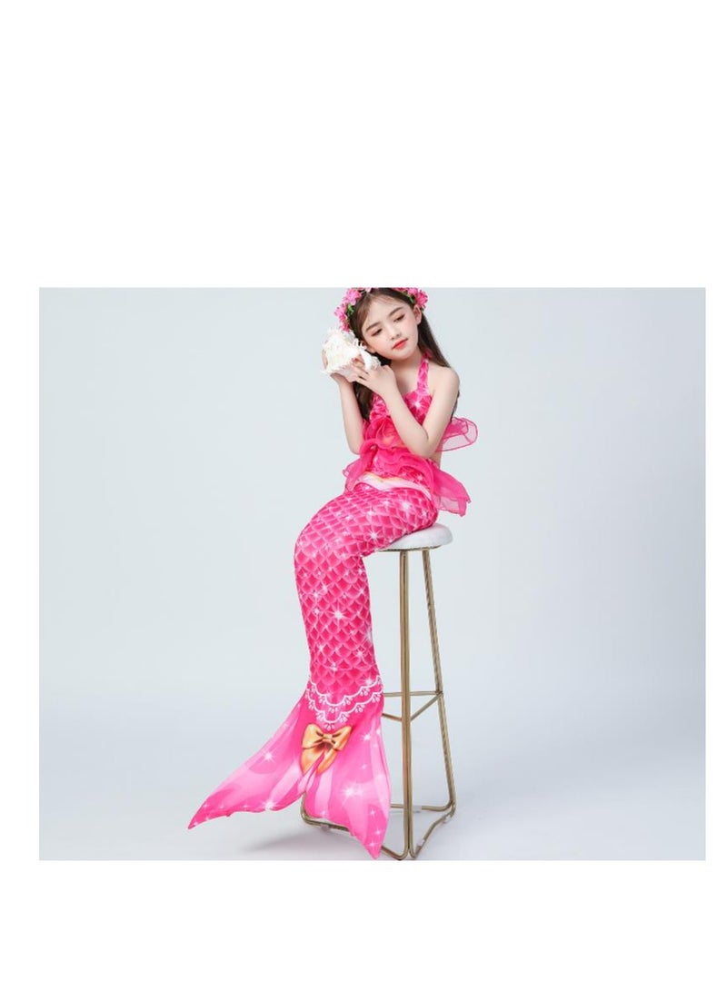 3-Piece Mermaid Bathing Swimsuit Set - Image 4