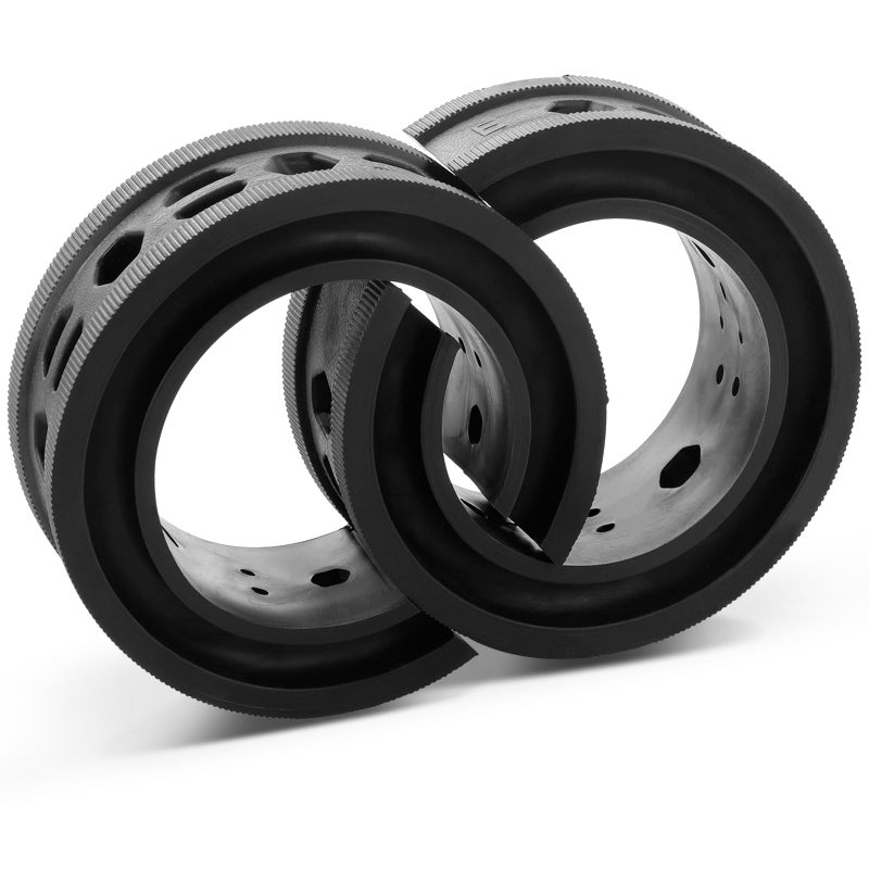 AICARS Shock Absorber Spring Rubber Coil Spring Booster Cushion Car Bumper Buffer Power Cushion Black E Type Pack of 2