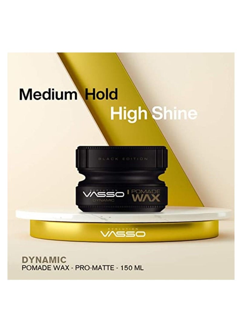 VASSO EVOLUTION - VASSO BLACK EDITION POMADE ( DYNAMIC ) - 150 ML - Image 1