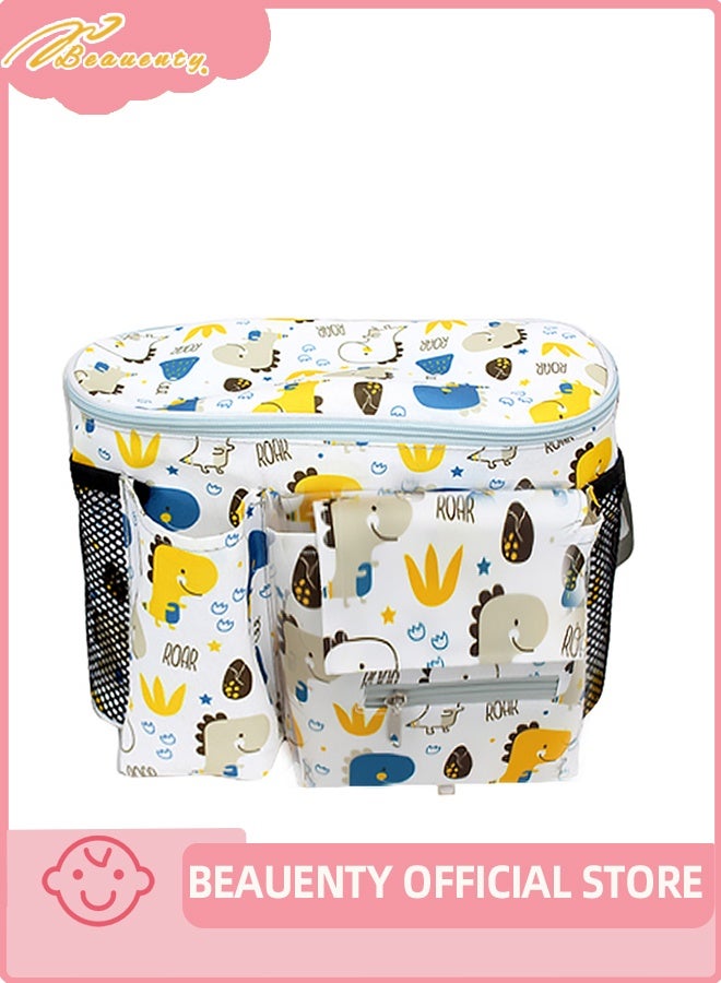 بيوينتي حقيبة الحفاضات ، متعددة الوظائف الكبيرة القدرة عربة معلقة حقيبة - أمي حقيبة الظهر للطفل الأساسيات ، منظم تخزين السفر - Image 4