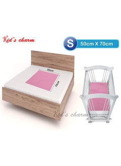 Kid's Charm Kids Charm Instant Dry Water Proof and Reusable MatBed ProtectorAbsorbent Dry Sheets 70cm X 50cm Small Dark Pink  - Image 4
