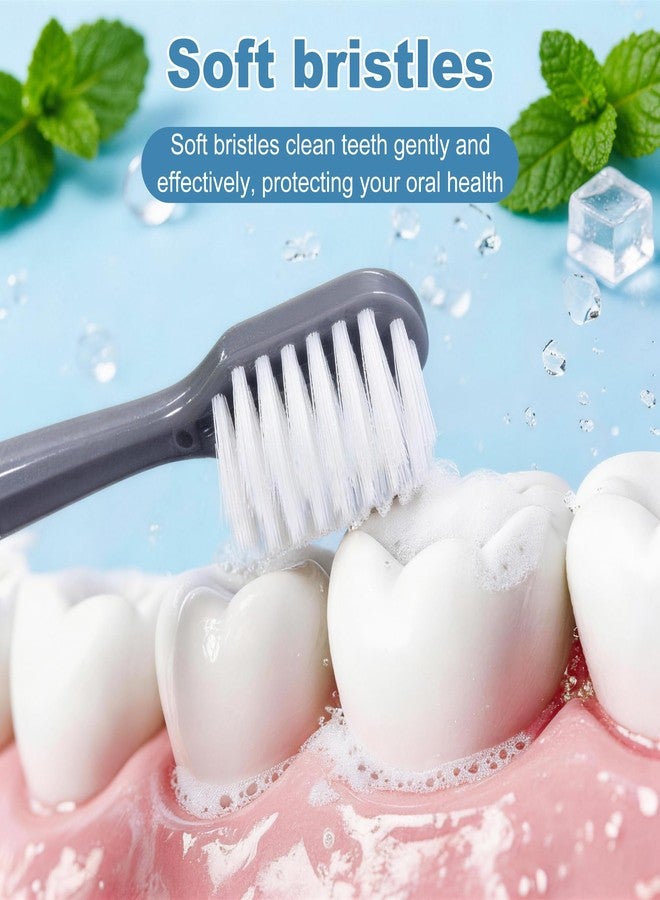 Kocpudu Toothbrush and Toothpaste Set, Bulk Travel Toothbrush Kit, Bulk Hygiene Kit with Floss Picks, Toothbrush Cover, Individually Packaged, Suitable for Travel, Home, and Hotels (5-Pack - Image 3