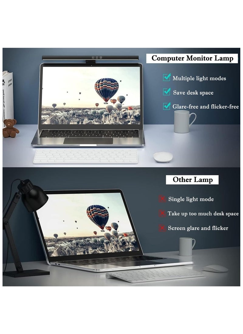 Generic Computer Monitor Lamp, USB Screen Light Bar, Eye Protection no Screen Glare LED Display Light, 3 Color Temperatures & Dimmable, Touch Control, for Office/Reading/Games(50cm)  - Image 4