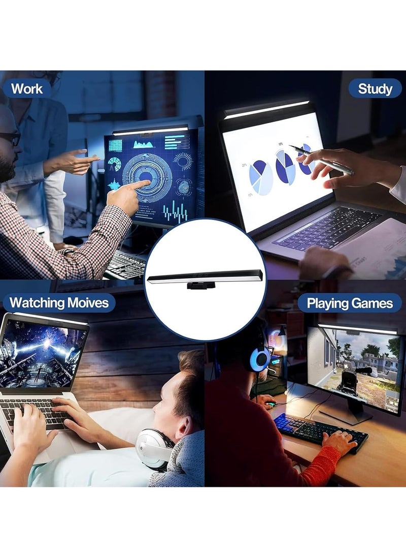 Generic - Computer Monitor Lamp, USB Screen Light Bar, Eye Protection no Screen Glare LED Display Light, 3 Color Temperatures & Dimmable, Touch Control, for Office/Reading/Games(50cm) - Image 1