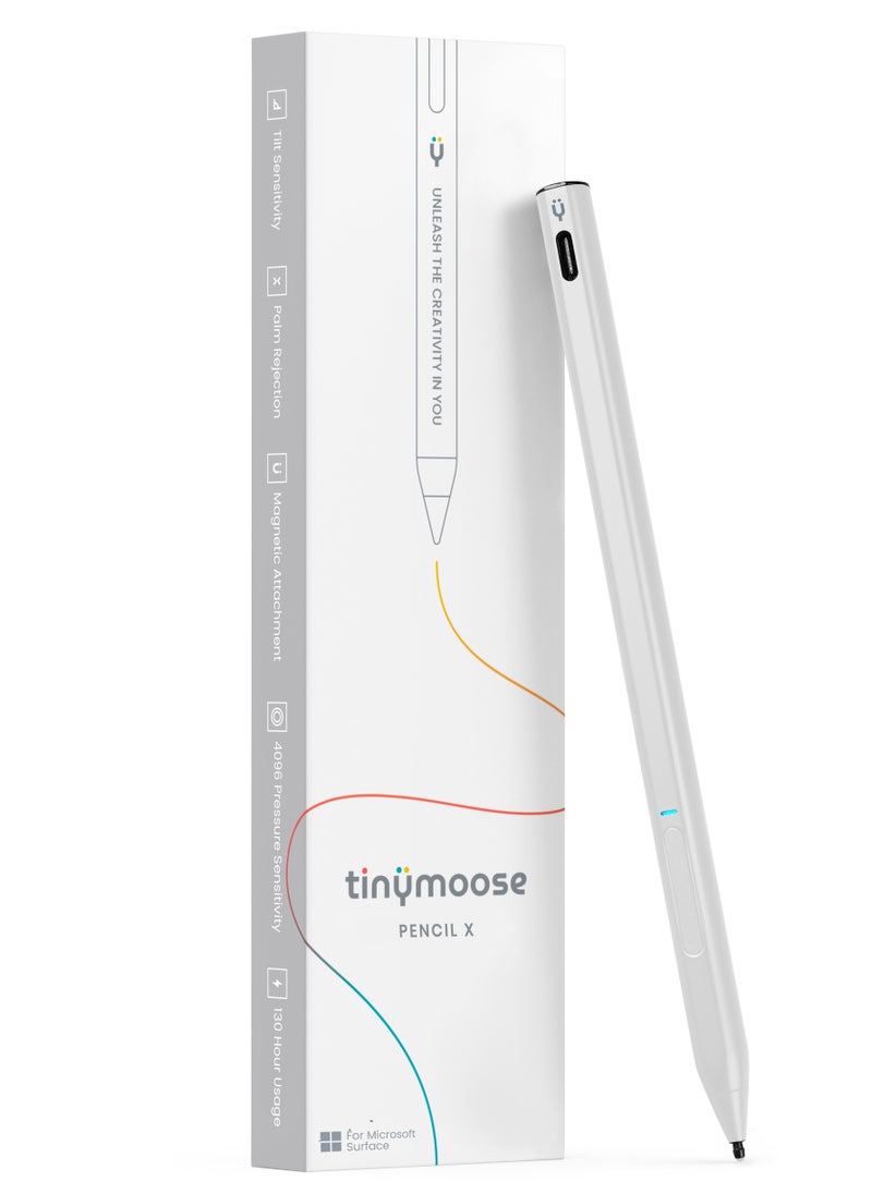 TinyMoose - Active Digital Stylus Pen for Microsoft Surface Pro/Book/Laptop/Go - With Precise Pressure Sensitivity, Palm Rejection & Tilt Sensitivty - Image 1