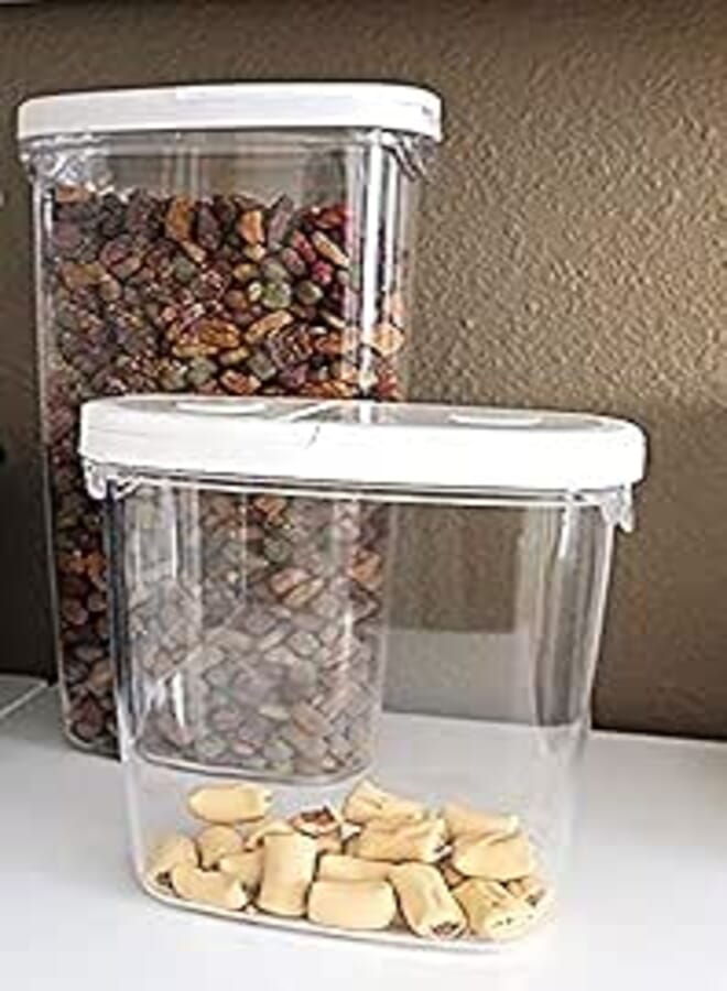 Ikea 365+ - Jar with Lid, Transparent (White, 2.3L)