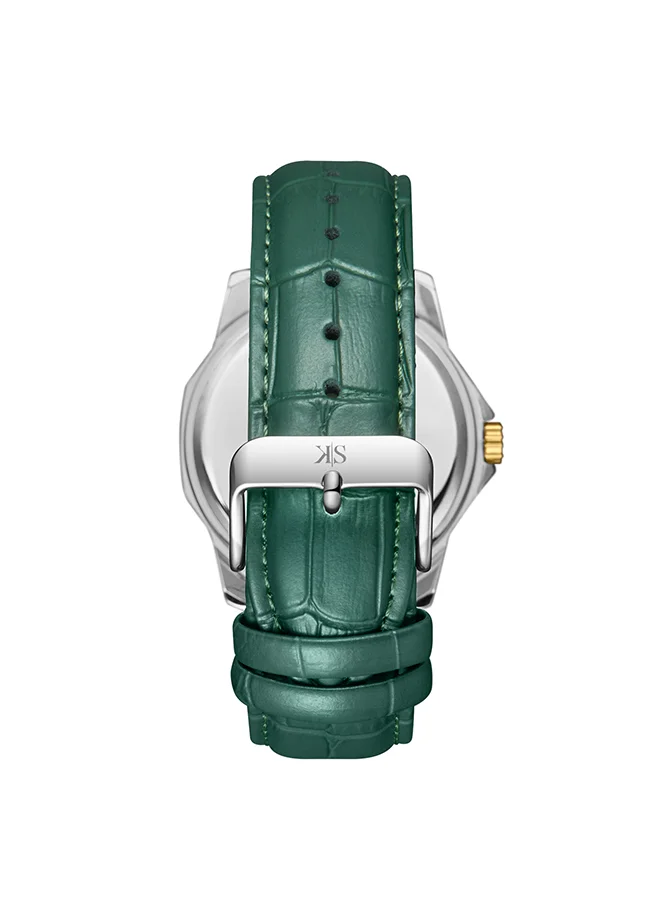 KENNETH SCOTT Men's Green  Dial Analog Watch - K24018-TLHH