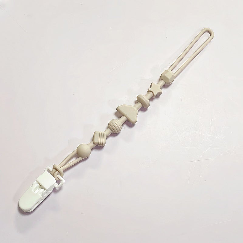 Xs Silicone Teething Chain with Anti-Loss Strap - Baby Teether  Toy - Image 1