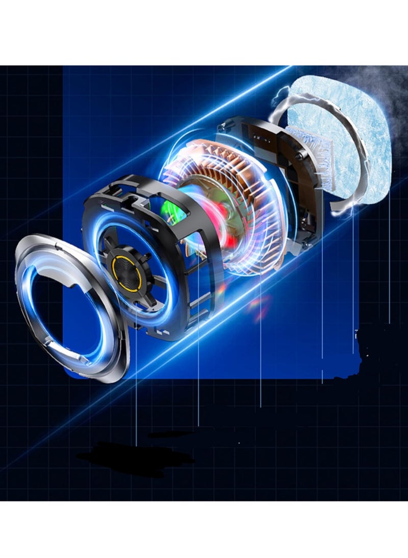 Mobile Phone Radiator Cooler with Dual Semiconductor Cooling – Magnetic Clip-On Design for Gaming & Live Streaming - Image 2