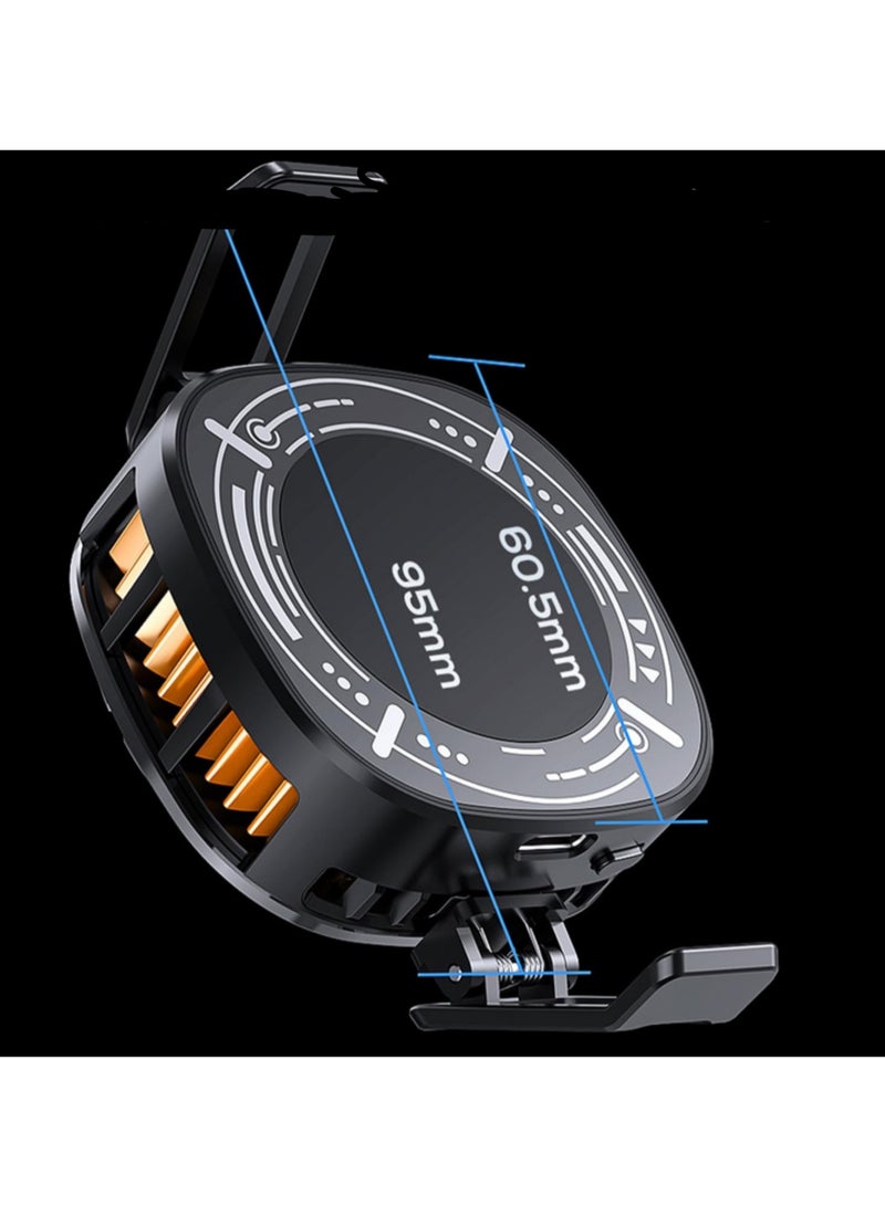 Mobile Phone Radiator Cooler with Dual Semiconductor Cooling – Magnetic Clip-On Design for Gaming & Live Streaming - Image 3