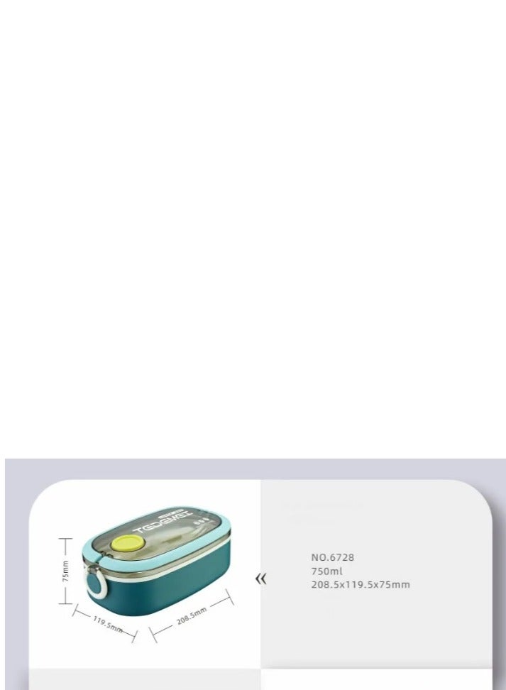 HOMIO Multifunction Lunch Box with Divider – Hot Water Warming Feature, Spoon & Fork, Silicone Seal | Leakproof & BPA-Free | Ideal for Kids, Adults, and Office Use  - Image 2