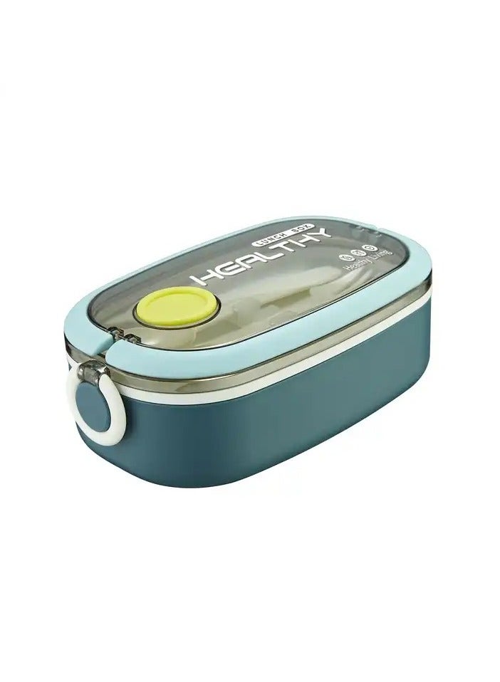 HOMIO Multifunction Lunch Box with Divider – Hot Water Warming Feature, Spoon & Fork, Silicone Seal | Leakproof & BPA-Free | Ideal for Kids, Adults, and Office Use  - Image 1