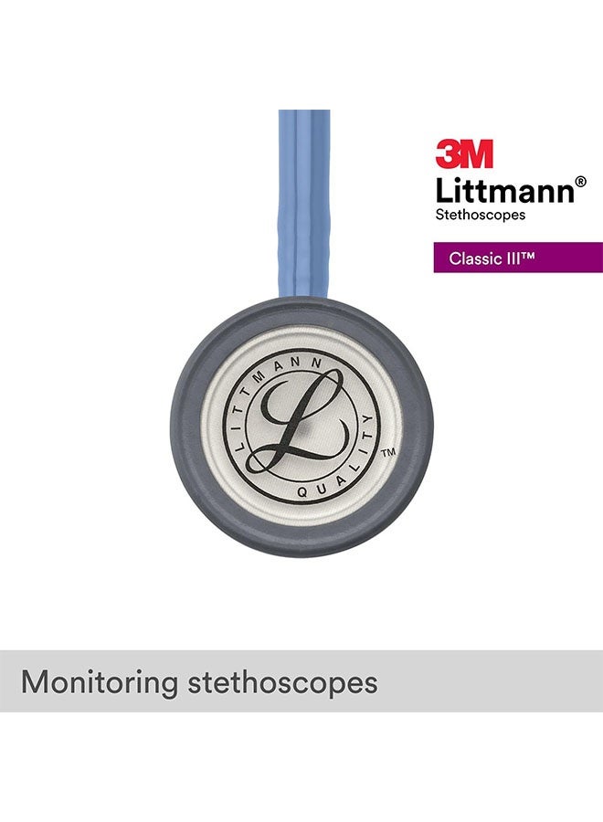 ثري أم ليتمان 3M Littmann Classic III سماعة الطبيب، Ceil Blue Tube، 27 بوصة، 5630.  - Image 3