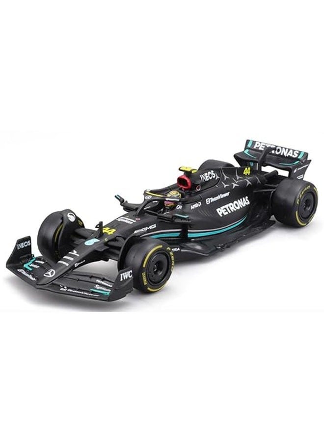 Compatible with Mercedes-AMG Petronas F1 Mercedes Benz W14 # 44 1/43 Scale Alloy Racing Model Toy Lewis Hamilton 2023 (Black) - Image 1