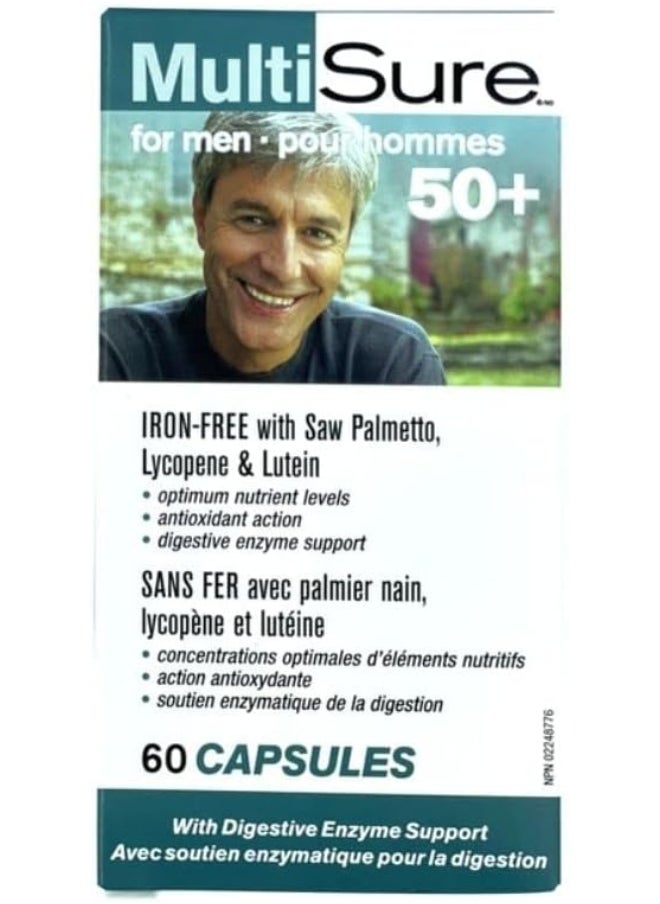 Webber naturals Webber Naturals MultiSure 50+ Capsules 60's For Men  - Image 2