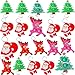 mypush popo 30 Packs Christmas Classroom Students Bulk Rainbow Bubbel Fidgets Gifts from Teach Mini Pop Holiday Rewards Party Favors for Kids Adult - Image 2