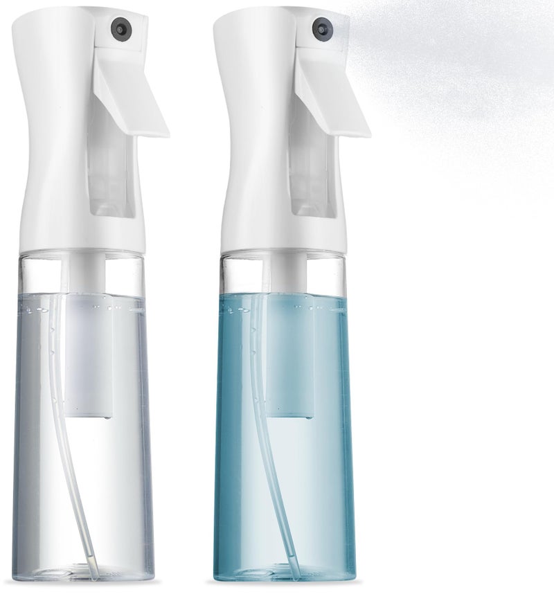زجاجات رذاذ مستمر 2 عبوة رذاذ فائق الدقة زجاجة رذاذ ماء لتصفيف الشعر زجاجات رذاذ الشعر لتصفيف الشعر وتنظيف الصالونات 2 عبوة 68 أونصة 200 مل