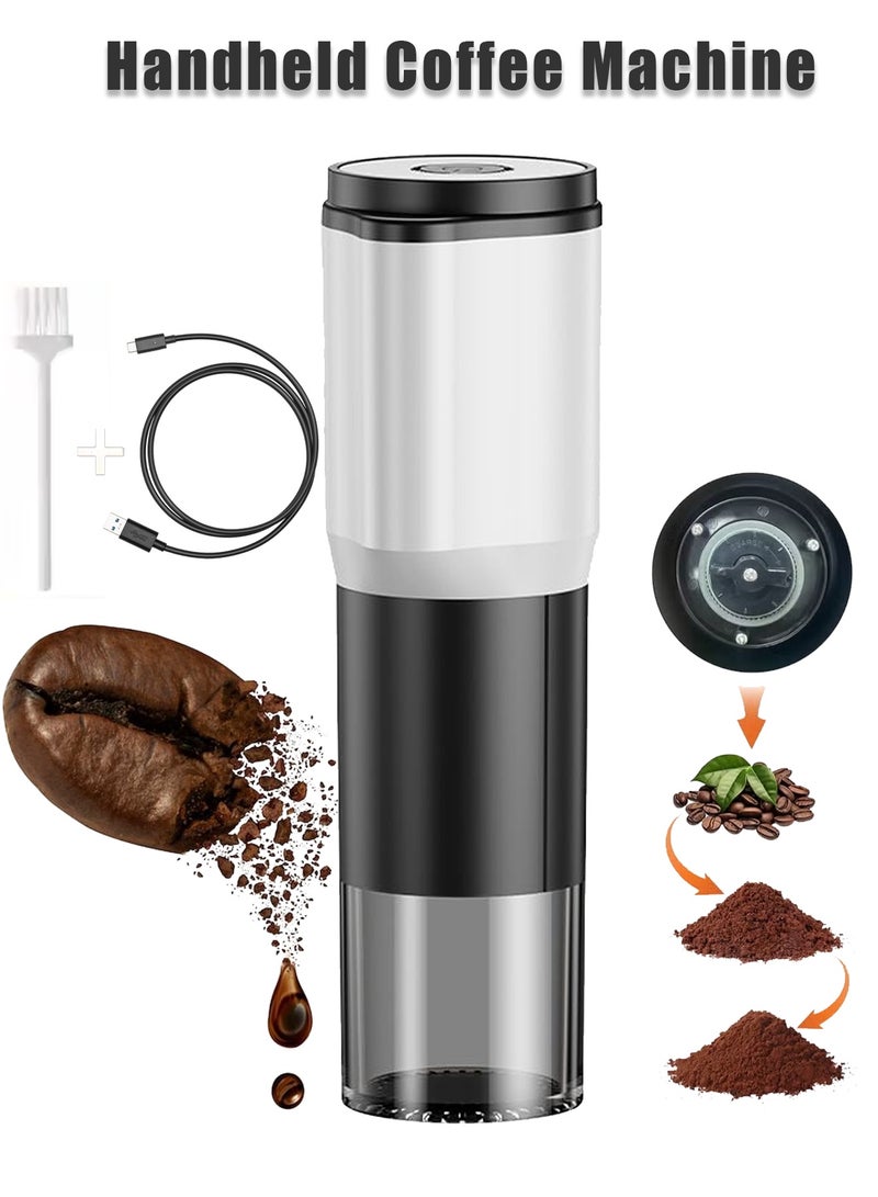 Handheld Coffee Machine – One-Touch Portable Coffee Maker with Fast Grinding, Ceramic Burr, Type-C Rechargeable, Magnetic Detachable Design, Heat-Free Grinding – Perfect for Travel, Office, Home & Coffee Lovers - Image 1