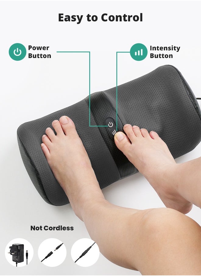 Medcursor Medcursor Foot Massager with Heat, Feet and Calf Massager Machine with Massage Roller, Adjustable Intensity for Foot Massage, Lightweight and Relax for Home or Office Use  - Image 5