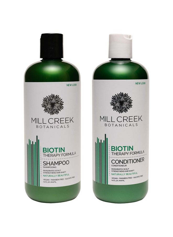 Mill Creek Mill Creek Botanicals Biotin Shampoo and Conditioner Hair Growth Bundle 