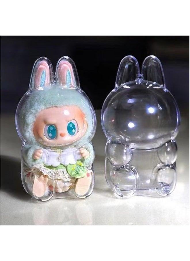 LABUBU Labubu Generation Of The Motherland Macarons Bubble Series Fun Blind Box Vinyl Face Plush Doll-Color:Transparent Second Protective Box-Height:15cm  - Image 1