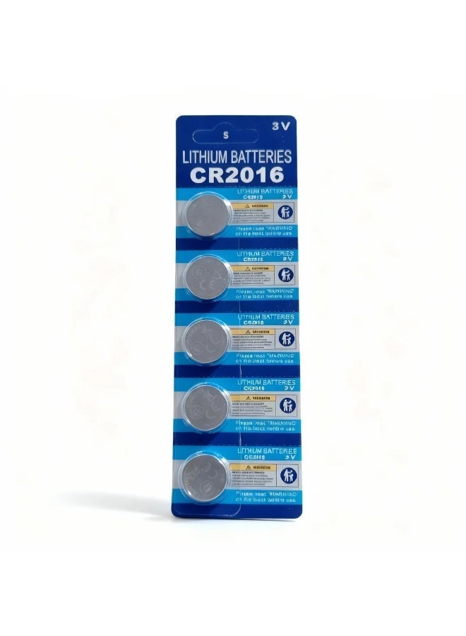 robotgcc CR2016 3V Lithium Coin Battery 5-Pack High Quality Button Cell Batteries with Stable Voltage, Reliable Power and Long Shelf Life for Watches, Remote Controls, Car Keys, Calculators and Small Electronic Devices - Image 4