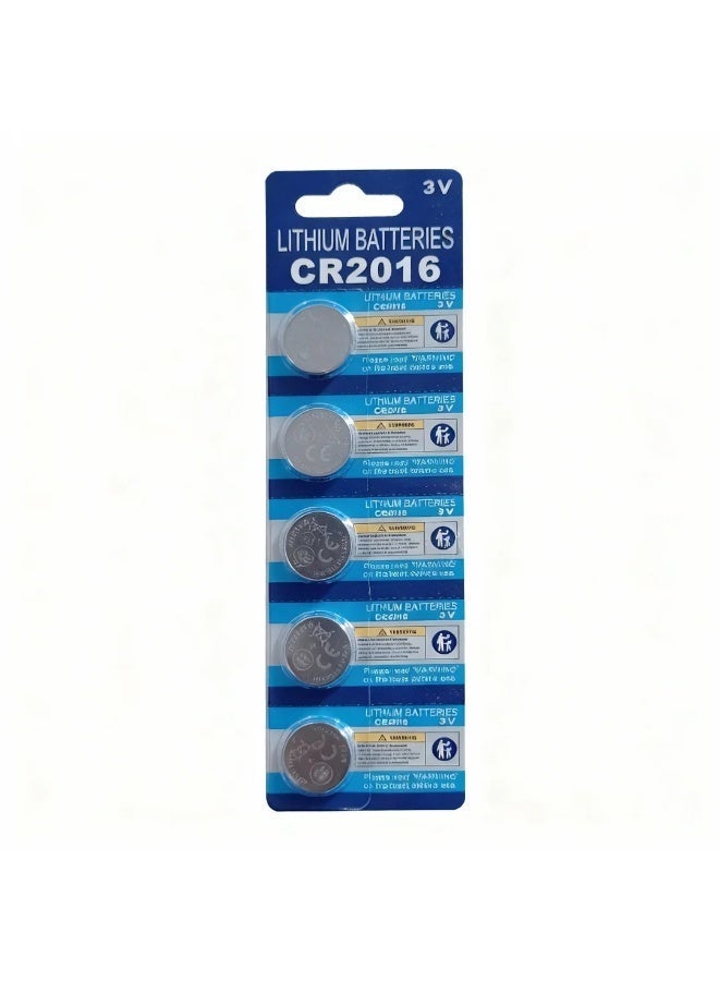 robotgcc CR2016 3V Lithium Coin Battery 5-Pack High Quality Button Cell Batteries with Stable Voltage, Reliable Power and Long Shelf Life for Watches, Remote Controls, Car Keys, Calculators and Small Electronic Devices - Image 5