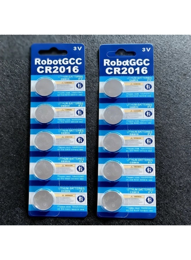 robotgcc CR2016 3V Lithium Coin Battery 5-Pack High Quality Button Cell Batteries with Stable Voltage, Reliable Power and Long Shelf Life for Watches, Remote Controls, Car Keys, Calculators and Small Electronic Devices - Image 3