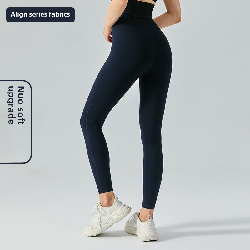 Generic Ningbo Datura High-Waist Seamless Yoga Pants for Women Navy Blue [Glutinous Soft Upgrade]]