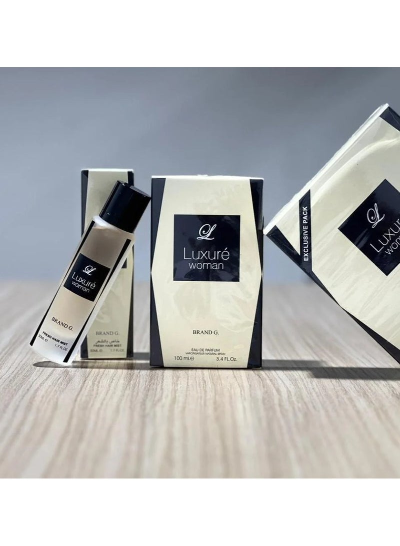 رايف طقم فاخر عطر انثوي ناعم مع عطر الشعر 100/50 مل - Image 2