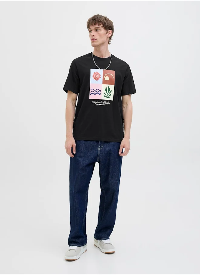 JACK & JONES Jack & Jones Graphic Print Short Sleeve T-Shirt
