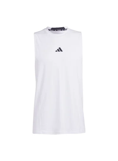 Adidas D4T Tank White Training Tops For Men XS