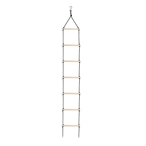 BOFFLE Rope Climbing Ladder Indoor/Outdoor for Kids - Ninja Kid Ladder for 4 to 10 Years (Black) - Image 1