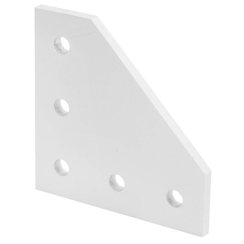 2020L Type Aluminum Alloy Right Angle Joining Plate 5 Hole Reinforcement Bracket 4Pcs - Image 3