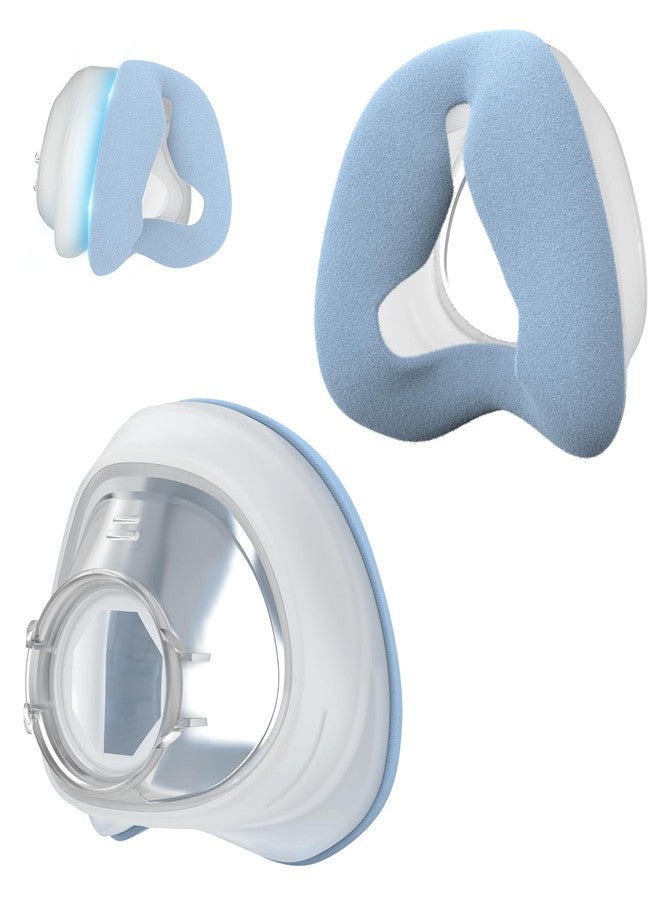 MEDICOLOR Upgraded Nasal Cushion for AirFit N20, Fabric Fused with Silicone Cushions for N20 Frame, Secure Fit & Easy to Clean CPAP Supplies by MEDICOLOR, 2PCS, Medium - Image 1