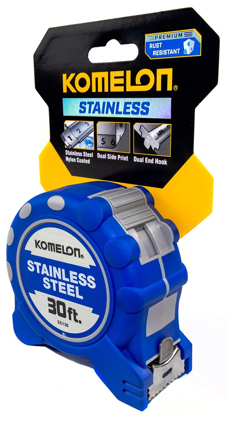 KOMELON Stainless Steel Tape Measure, 1 Inx30 ft - Image 2