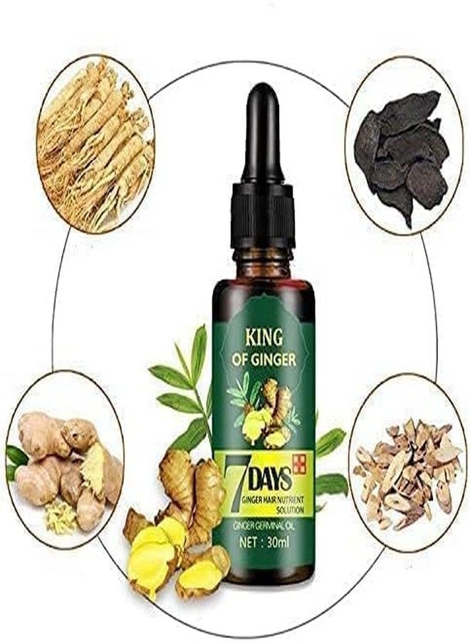 ROYALS RADIANCE King Of Ginger 7 Days Ginger Hair Nutrient Solution Ginger Germinal Oil 30 Ml - Image 2
