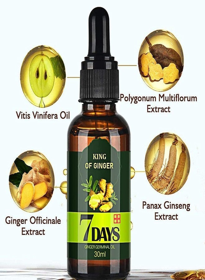 ROYALS RADIANCE King Of Ginger 7 Days Ginger Hair Nutrient Solution Ginger Germinal Oil 30 Ml - Image 5