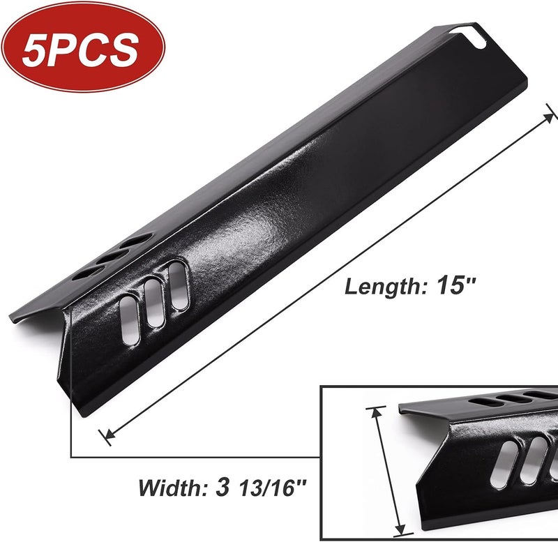 Adviace Bigbox Grill Heat Shield Plate for Backyard Grill BY13-101-001-12, BY13-101-001-13, GBC1460W, GBC1461W, 15 inch Burner Cover for Dyna-Glo DGF510SBP, DGF493BNP, Uniflame, BHG Grill (5 Packs) - Image 2