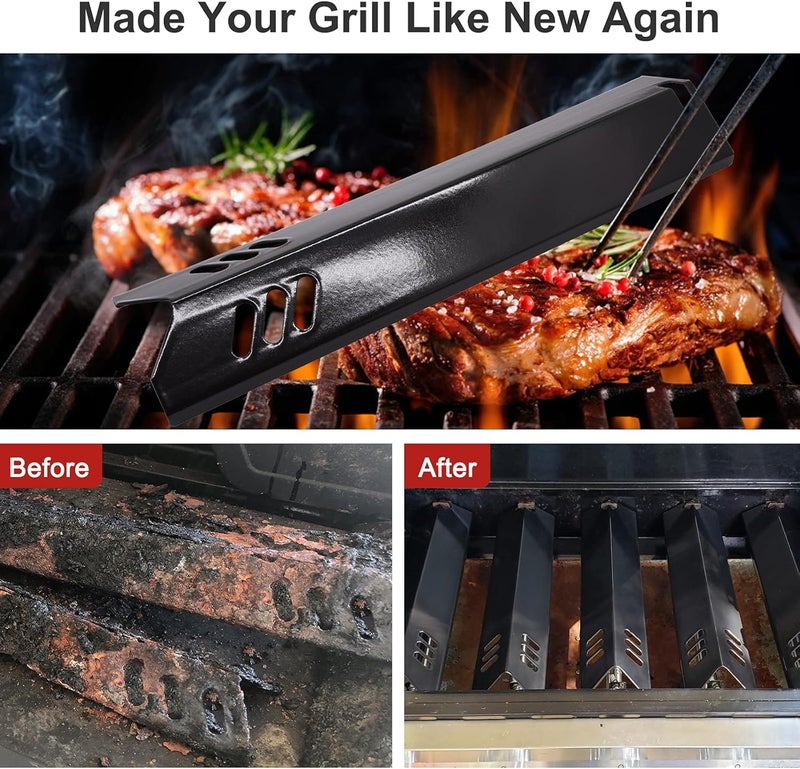 Adviace Bigbox Grill Heat Shield Plate for Backyard Grill BY13-101-001-12, BY13-101-001-13, GBC1460W, GBC1461W, 15 inch Burner Cover for Dyna-Glo DGF510SBP, DGF493BNP, Uniflame, BHG Grill (5 Packs) - Image 5