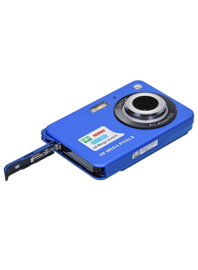 Student Entry-level 4800 Million Pixel Vintage Digital Camera Selfie Card Camera High Definition Video 2.7k-Body Color:16G + Card Reader