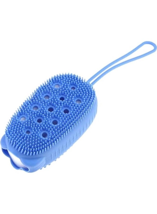 Silicone Bath Brush, Silicone Massage Loofah, Body Brush, Bubbles Bath Brush - Multi Color - Image 1