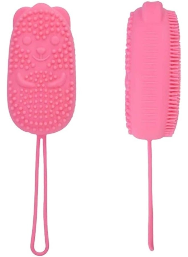 Silicone Bath Brush, Silicone Massage Loofah, Body Brush, Bubbles Bath Brush - Multi Color - Image 3