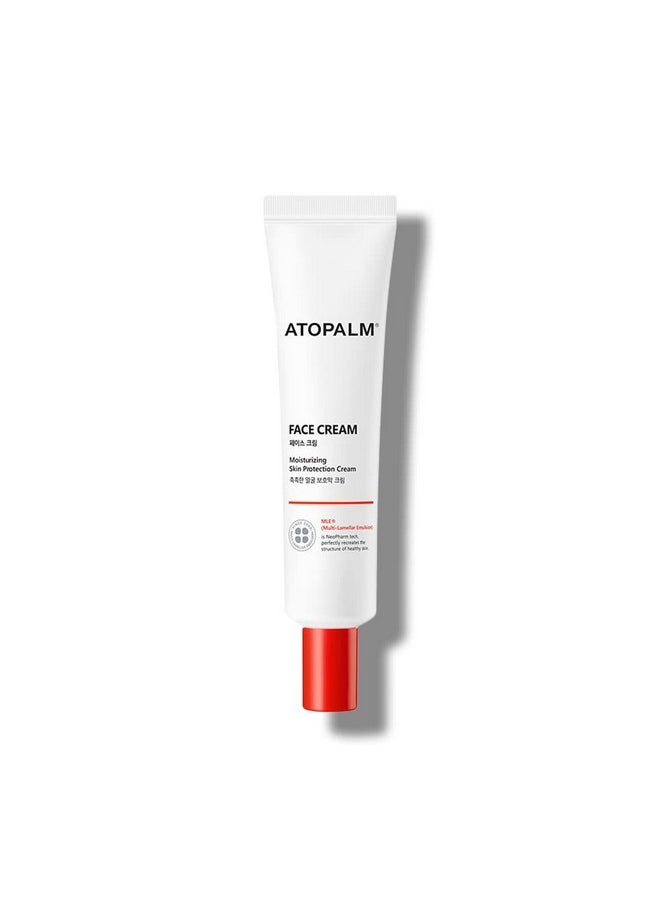 Atopalm - Face Cream 1.1 Fl. Oz. 35Ml Daily Hydrating Facial Moisturizer Low Ph Hypoallergenic Moisturizing Skin Barrier Cream With Vitamin E Vitamin B5 For Sensitive Skin - Image 1