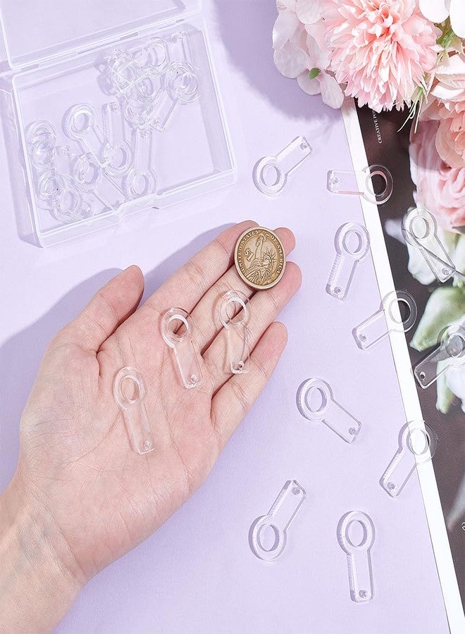 BENECREAT 120Pcs Acrylic Tumbler Straw Charm Blanks, Blank Straw Toppers Charm Accessories Compatible Straw Toppers Charm for Straw Caps Decoration - Image 3